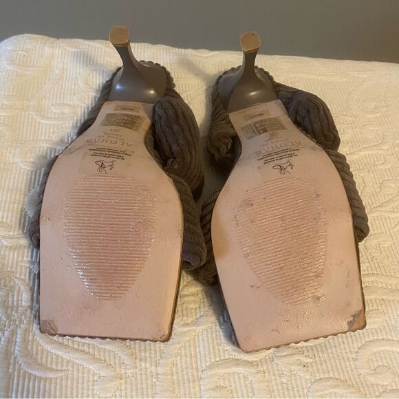 Anthropologie Alohas Natasha Mule Corduroy Twist Heels size 38 - Picture 7 of 9